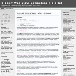 Blogs y Web 2.0.: Competencia digital