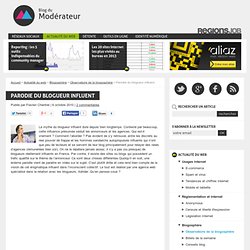 Parodie du blogueur influent