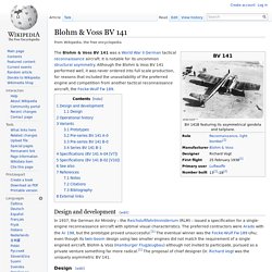 Blohm & Voss BV 141