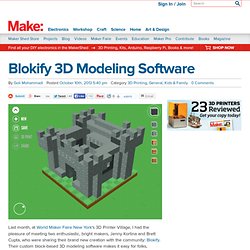 Blokify 3D Modeling Software