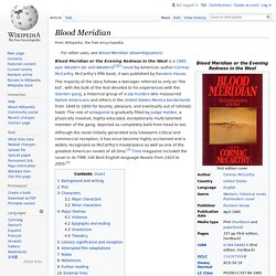 Blood Meridian - Wikipedia
