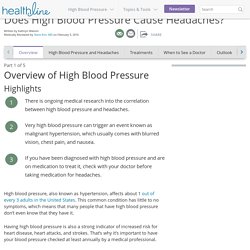 Does High Blood Pressure Cause Headaches?