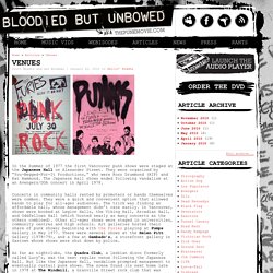 Bloodied But Unbowed - Punk Movie and New Wave Music Documentary