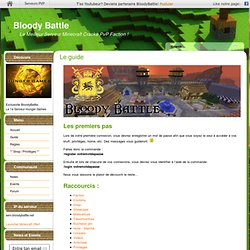 Guide - Bloody Battle - Serveur Minecraft Cracké PvP