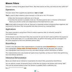 Bloom Filters