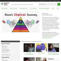 Bloom's Digital Taxonomy Video