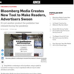 Bloomberg Media Creates New Tool to Target Advertisers