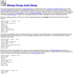 Bloop Floop And Gloop