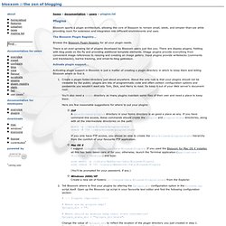 documentation/users/plugins.txt