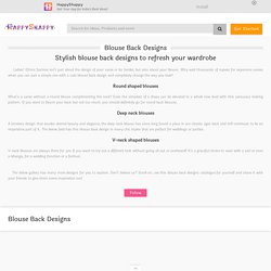 2400+ Sassy blouse back designs for ladies to flaunt their sexy side