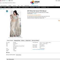 SDS1948 : Off White Net Saree With Blouse