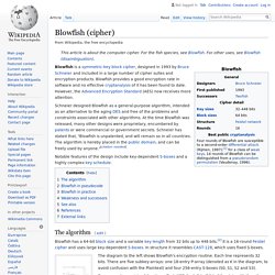 Blowfish (cipher) - Wikipedia