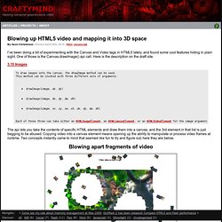 Blowing up HTML5 video and mapping it into 3D space « Craftymind