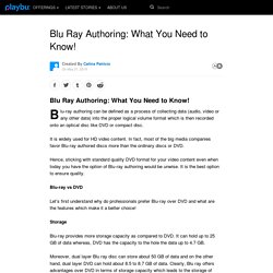 Blu Ray Authoring: What You Need to Know!