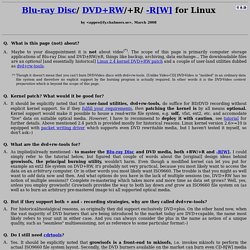 Blu-ray Disc/DVD+RW/+R/-R[W] for Linux