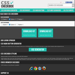 blue back CSS checkbox