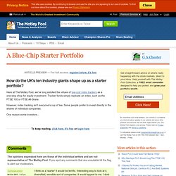 A Blue-Chip Starter Portfolio - 04/10