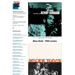 Blue Note 1500 series - jazz album covers