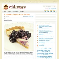 Blueberry Lime Fromage Blanc Tart