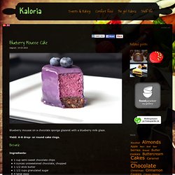 Blueberry Mousse Cake - Kaloria