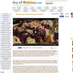 Blueberry Cake Recipe