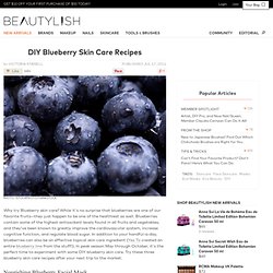 diy blueberry skincare