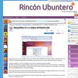 Editor WYSIWYG GPL Rincón Ubuntero