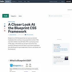 A Closer Look At the Blueprint CSS Framework