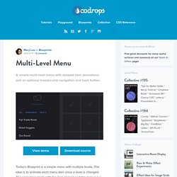 Blueprint: Multi-Level Menu