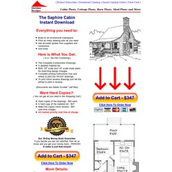 Cabin Plan and Blueprint - Saphire Cabin Plan Download Package