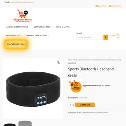 Sports Bluetooth Headband : Wireless Sports Headband : Shopcart Malta