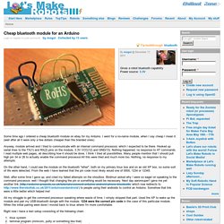 Cheap bluetooth module for an Arduino