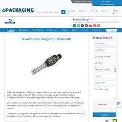 Bowers Bore Gauge With Bluetooth