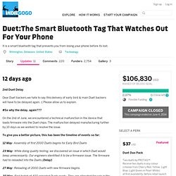 Duet:The Smart Bluetooth Tag That Watches Out For Your Phone
