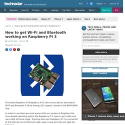 How to get Wi-Fi and Bluetooth working on Raspberry Pi 3