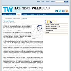 TW: TU Delft blundert