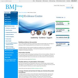 Evidence Centre — BMJ Group