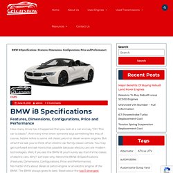 BMW i8 Specifications