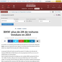 BMW: plus de 2M de voitures vendues en 2014