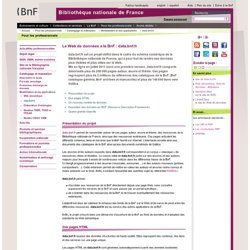 Le Web de données à la BnF : data.bnf.fr