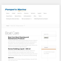 Boat Care - Pompei's Marine
