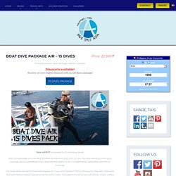 Boat Dive Package Air