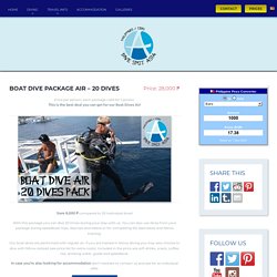 Boat Dive Package Air - 20 Dives - Dive Spot Asia