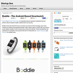 Boddie - The Android Based Smartwatch