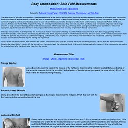 Body Composition: Skin-Fold Measurements