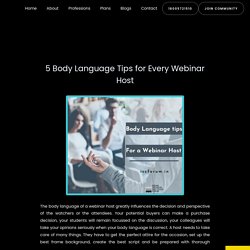 5 Body Language Tips for Every Webinar Host