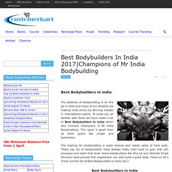 Best Bodybuilders In India
