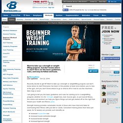 Best Beginner Weight-Training Guide With Easy-To-Follow Workout!