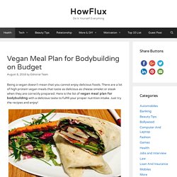 Vegan Meal Plan for Bodybuilding on Budget (6 Simple Steps)