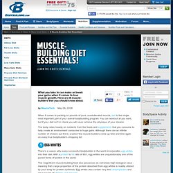 8 Muscle-Building Diet Essentials!
